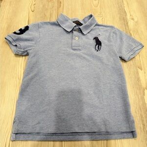 POLO Ralph Lauren Light Blue Boys' Short Sleeve Polo Shirt. GUC Size 6/7